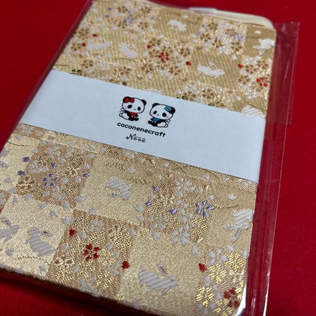 黄菊和紙の御朱印帳　30山　neneバンド付き