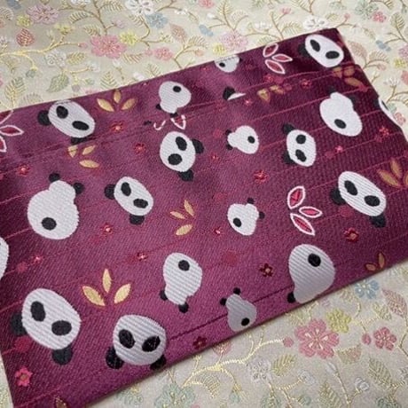🐼ご朱印帳ケース   通常御朱印帳1冊用サイズ　  ボルドー