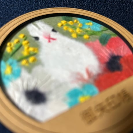 丸窓のある見開き御朱印帳　【ちぎり絵】　24山　高級　鳥の子和紙