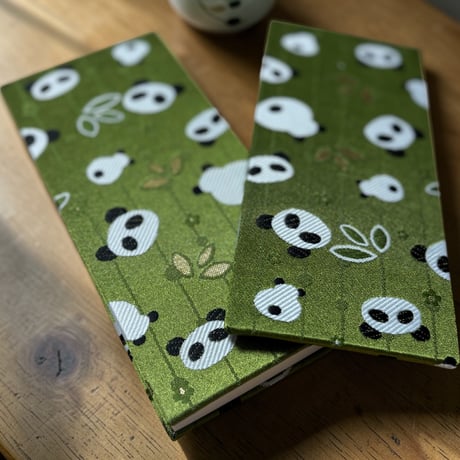 新色【お結び帳】お茶🍵ぱん🐼　縦18×横8センチ　24山