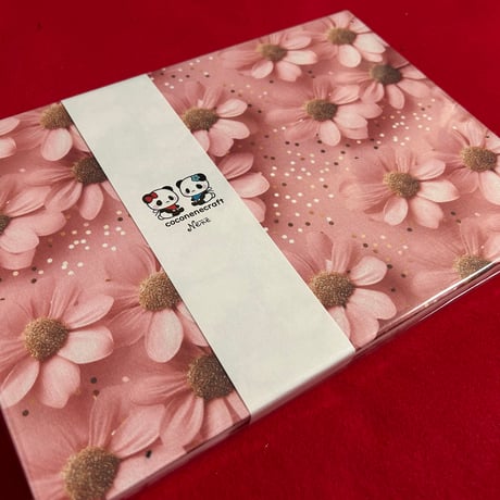 B5見開き御朱印帳  24山　白和紙　nene バンド付き