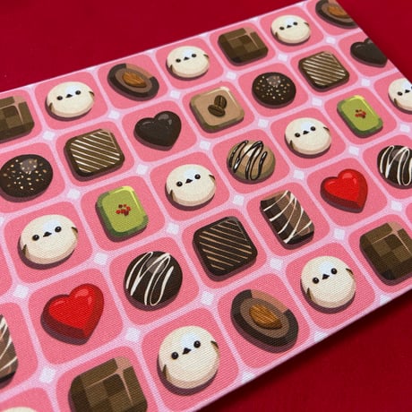 【🔴予約販売🔴】B5見開き御朱印帳  シマエナガいちごチョコレート🍫🍓　24山きなり和紙 neneバンド付き
