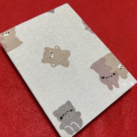てのひら帳　【縦12×横9ｾﾝﾁ】きなり和紙　24山　     バンド付き
