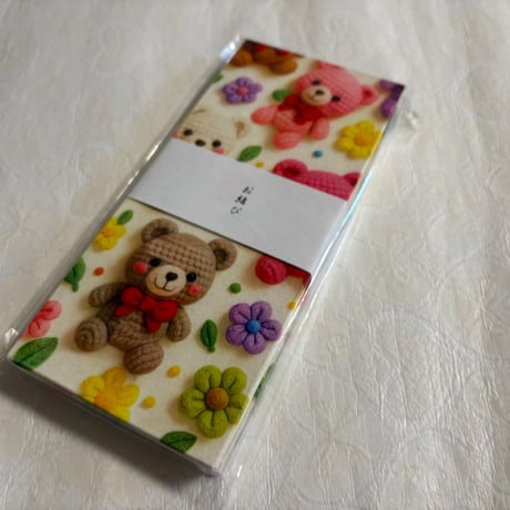 お結び帳　縦18×横8センチ　24山   きなり和紙
