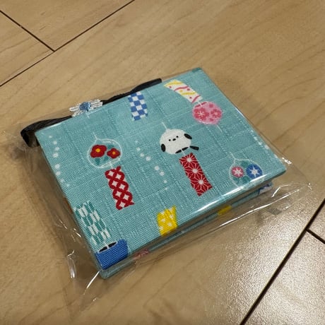 ミニ御朱印帳　縦6×横8㌢　きなり和紙　24山　バンド付