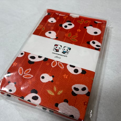 通常御朱印帳（縦18×12センチ）ねねぱんキャロット🥕🐼　24 山　きなり和紙　バンド付き