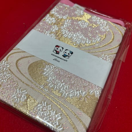桃菊和紙の御朱印帳　24山　neneバンド付き