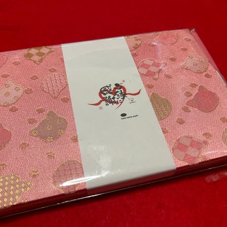 🩷【リトル帳】ピンク🐱　きなり和紙　24山　ねねバンド付