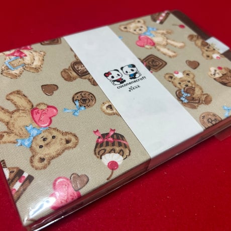 よこっちょう【縦12×横18㌢】本文きなり和紙　 24山　バンド付き
