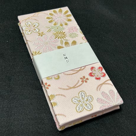 お結び帳🩷縦18×横8センチ　24山   ピンク和紙