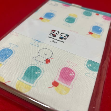 通常御朱印帳　トイプ~クリームソーダ　18× 12㍉   きなり和紙　バンド付き
