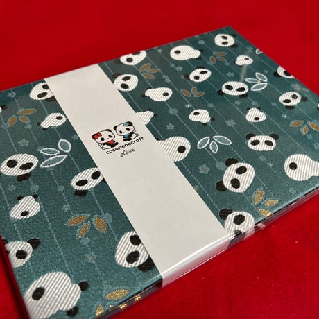 ラスト1冊🩵マリンパンなちゃん🐼　B5見開き御朱印帳  24 山　neneバンド付き