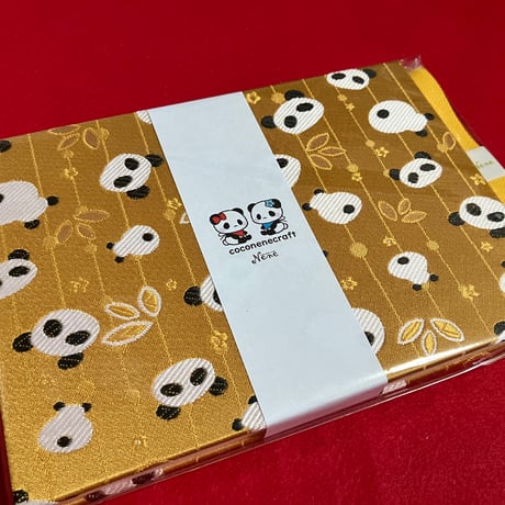 【リトル帳】きなり和紙 みつ🍯パン🐼💕 24山 バンド付き