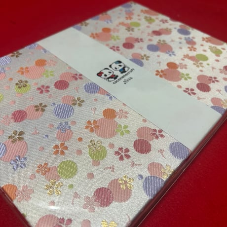 B5見開き御朱印帳  24山　ピンク和紙　nene バンド付き