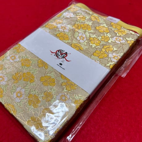 黄梅和紙💛の御朱印帳　30山　neneバンド付き