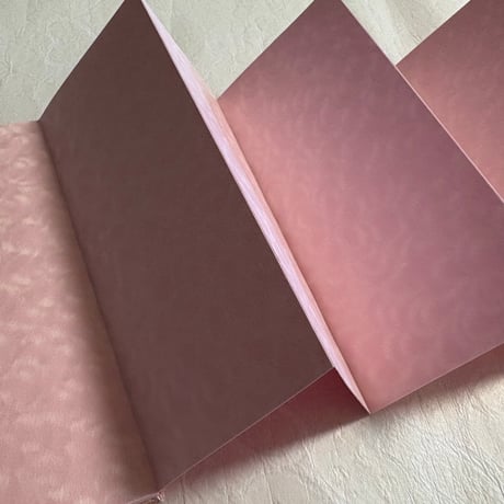 お結び帳　縦18×横8センチ　24山  【桃梅紙】