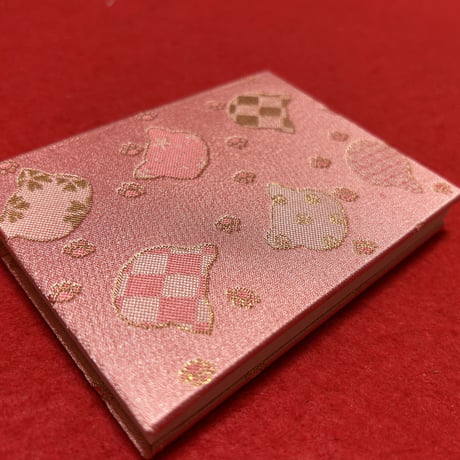 ハーフ御朱印帳 【縦9×横12㌢】 白和紙　 24山      バンド付き