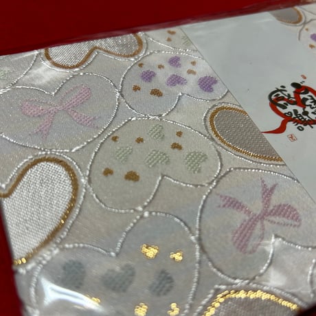 小紋麻グリーン和紙のよこっ帳🩷【縦12×横18㌢】　24 山　バンド付き