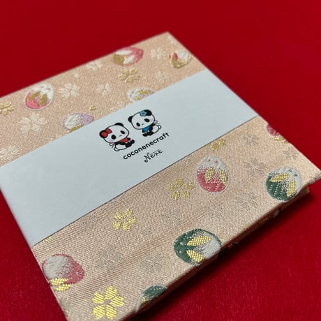 ラジキュー【大きなキューブ】12ｾﾝﾁ×12ｾﾝﾁ    24 山　きなり和紙　バンド付き