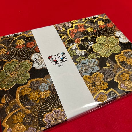 B5見開き御朱印帳  24山　白和紙  nene バンド付き