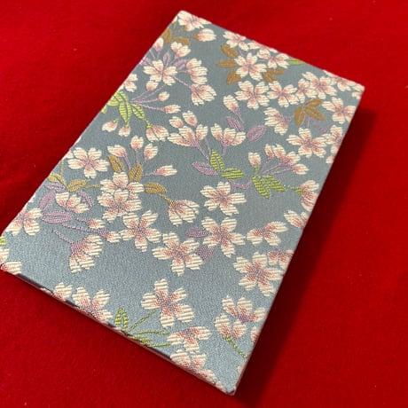 青海波の御朱印帳　通常（18×12㌢）サイズ　24山　バンド付き