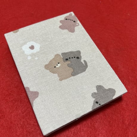 てのひら帳　【縦12×横9ｾﾝﾁ】きなり和紙　24山　     バンド付き