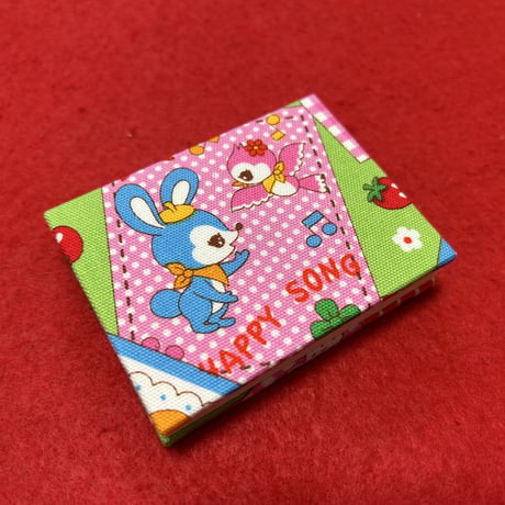 ミニ御朱印帳　縦6×横8㌢　きなり和紙　24山　バンド付