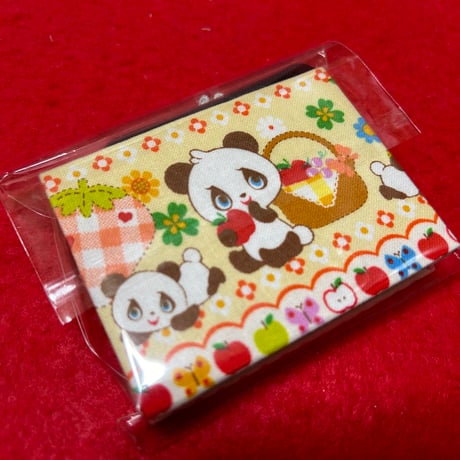 ミニ御朱印帳　レトロぱんだ　縦6×横8 ㌢　きなり和紙　24 山  バンド付