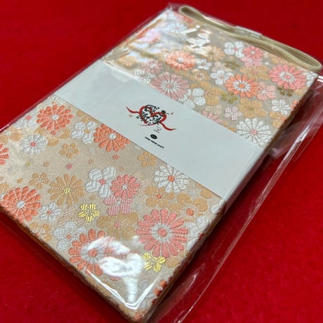 黄菊💛和紙の御朱印帳　30山　neneバンド付き