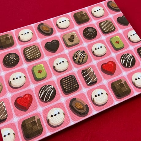 【🔴予約販売🔴】B5見開き御朱印帳  シマエナガいちごチョコレート🍫🍓　24山きなり和紙 neneバンド付き