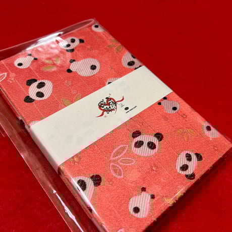【即日発送】通常御朱印帳　18×12㍉　シャケぱんちゃん　 きなり和紙　24山　バンド付き