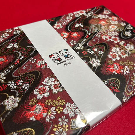 白菊紙のB5見開き御朱印帳  24山  neneバンド付き