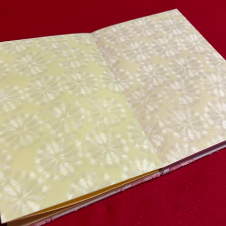 黄菊和紙の御朱印帳　30山　neneバンド付き