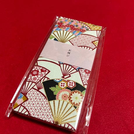 お結び帳　縦18×横8センチ　24 山  ピンク和紙