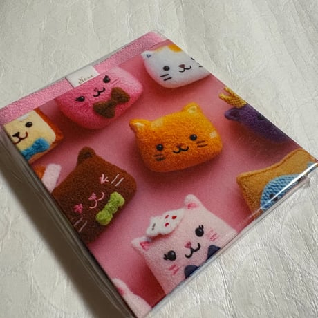 ラジキュー【大きなキューブ】12×12センチ　ピンク和紙