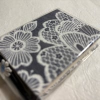 🌼ミニ御朱印帳　縦6×横8㌢ きなり和紙　24山   バンド付