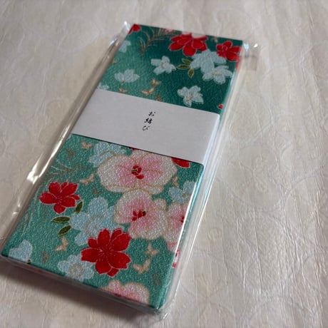 お結び帳　縦18×横8センチ　24山   きなり和紙