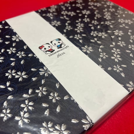 白菊紙のB5見開き御朱印帳  24山  neneバンド付き