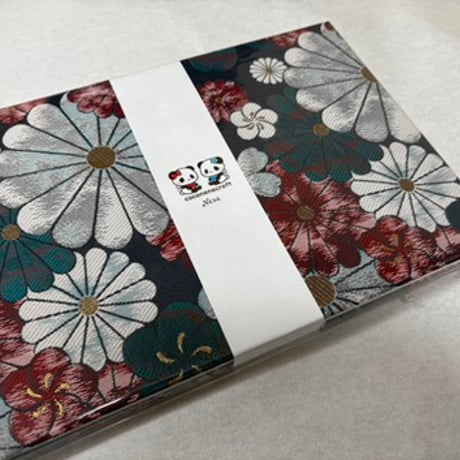 B5見開き御朱印帳　24山　白和紙　バンド付き