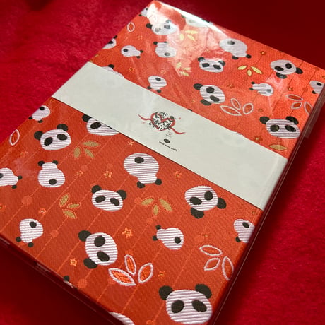 B5縦型の御朱印帳　キャロパン🥕🐼🐾   24山　きなり和紙    neneバンド付き
