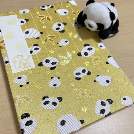 A5サイズ（14.8×21）きいぱんちゃん🐼❤️　24山　きなり和紙　neneバンド付