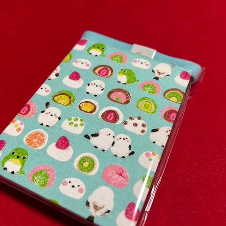 てのひら帳　【縦12×横9ｾﾝﾁ】　白和紙　24山　バンド付き