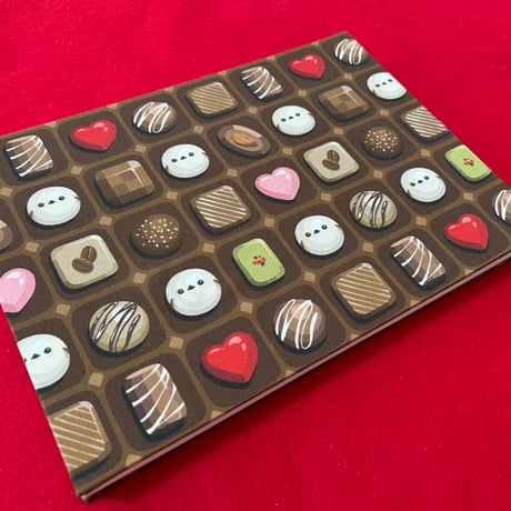 【🔴予約販売🔴】B5見開き御朱印帳  シマエナガさんチョコレート🍫　24山　きなり和紙 neneバンド付き