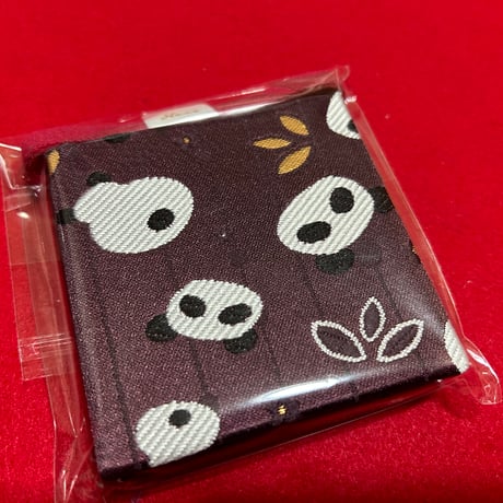 キューブ【8×8ｾﾝﾁ】あずき🐼　きなり和紙　24山　バンド付き
