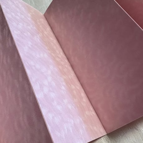 お結び帳　縦18×横8センチ　24山  【桃梅紙】