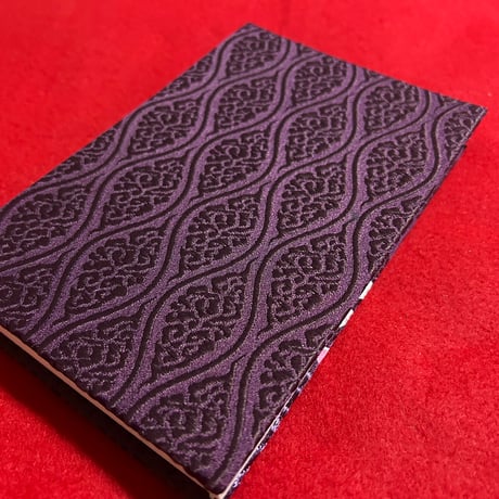 🌸予約　刺繍生地　通常御朱印帳　18×12㍉　きなり和紙　24山　 バンド付