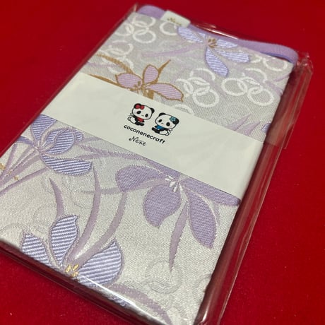 菊柄和紙　4色レインボー🌈の御朱印帳　32山（白菊 、黄菊、桃菊、紫菊）バンド付き