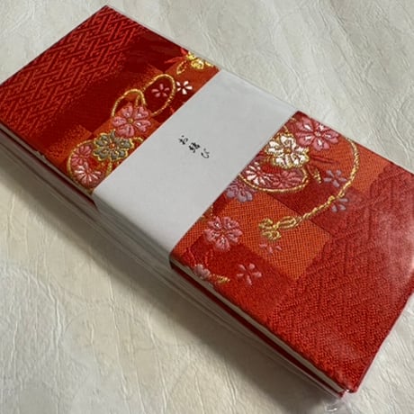 お結び帳　縦18×横8センチ　24山   きなり和紙