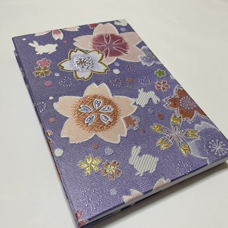 【新商品】通常御朱印帳　24山　きなりまたは白和紙　neneバンド付き