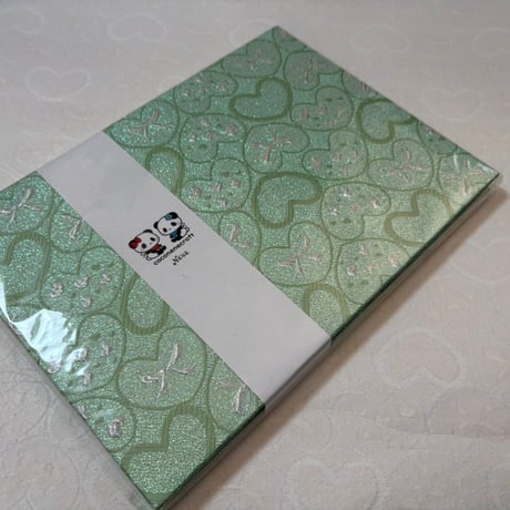 即日発送❄️ラスト1冊💚生地完売　B5見開き御朱印帳　24山  きなり和紙　neneバンド付き